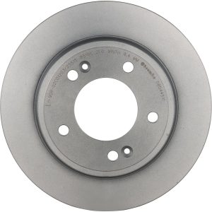 Brembo Brake Rotor, Prime, Solid, One Piece Design, Wheel Bolt Pattern 5 X 114.3 Millimeter – 08D44511C02