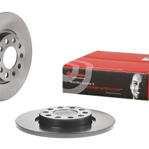 Brembo Brake Rotor, Solid, One Piece Design, Wheel Bolt Pattern 5 X 110 Millimeter – 08N28211C02