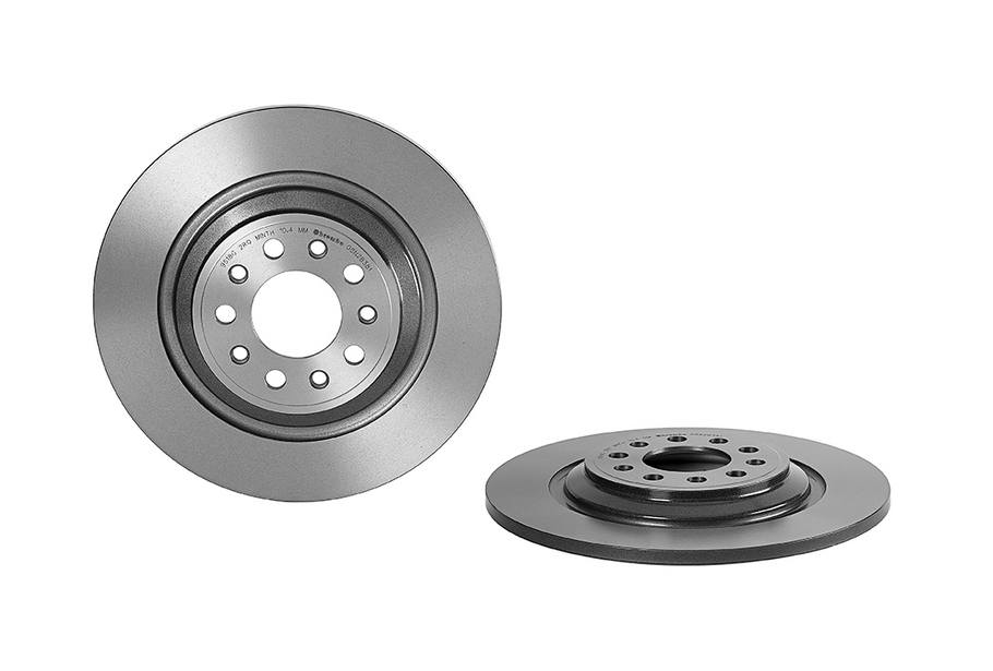 Brembo Brake Rotor, Solid, One Piece Design, Wheel Bolt Pattern 5 X 110 Millimeter – 08N28381C02