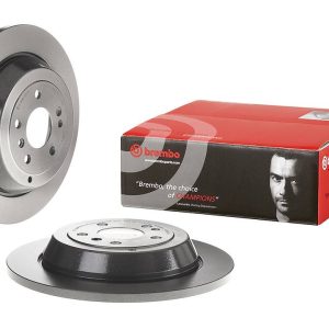 Brembo Brake Rotor, Solid, One Piece Design, Wheel Bolt Pattern 5 X 112 Millimeter – 08R10111C02