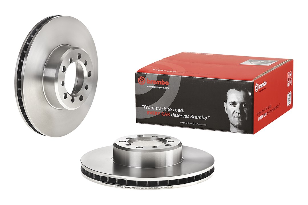 Brembo Brake Rotor, Vented, One Piece Design, Wheel Bolt Pattern 5 X 112 Millimeter – 09492810C02