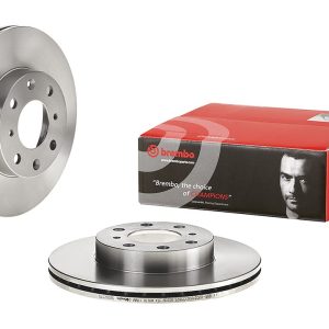 Brembo Brake Rotor, Vented, One Piece Design, Wheel Bolt Pattern 4 X 100 Millimeter – 09502310C02
