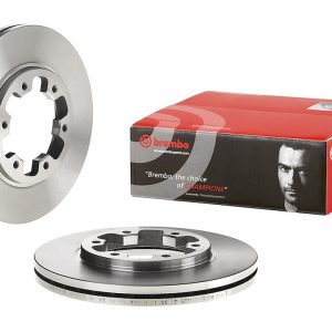 Brembo Brake Rotor, Vented, One Piece Design, Wheel Bolt Pattern 6 X 124 Millimeter – 09505510C02