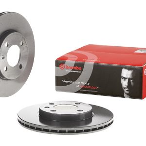 Brembo Brake Rotor, Vented, One Piece Design, Wheel Bolt Pattern 4 X 100 Millimeter – 09516611C02