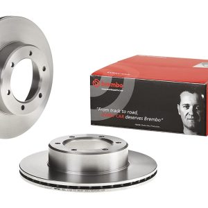 Brembo Brake Rotor, Vented, One Piece Design, Wheel Bolt Pattern 6 X 127 Millimeter – 09517314C02
