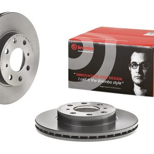 Brembo Brake Rotor, Vented, One Piece Design, Wheel Bolt Pattern 4 X 100 Millimeter – 09528511C02