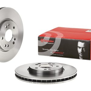 Brembo Brake Rotor, Vented, One Piece Design, Wheel Bolt Pattern 5 X 112 Millimeter – 09537320C02