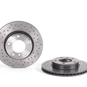 Brembo Brake Rotor, Xtra, Vented Cross Drilled, One Piece Design, Wheel Bolt Pattern 5 X 120 Millimeter – 0953903XC02