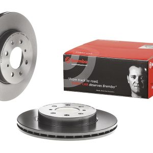 Brembo Brake Rotor, Vented, One Piece Design, Wheel Bolt Pattern 4 X 100 Millimeter – 09550911C02