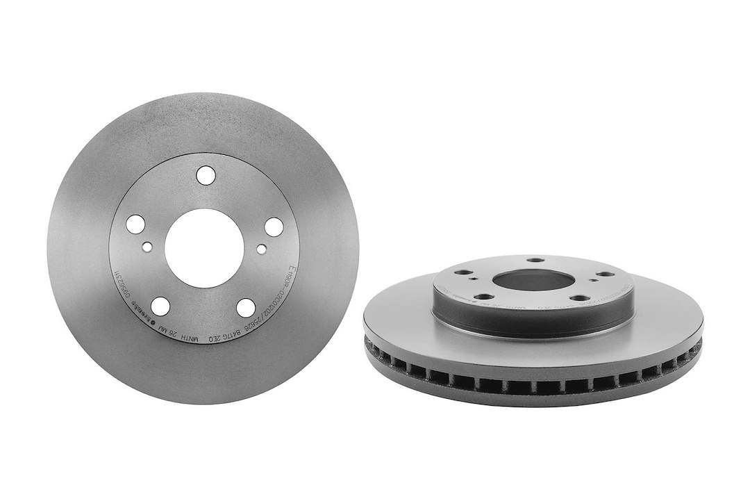 Brembo Brake Rotor, Vented, One Piece Design, Wheel Bolt Pattern 5 X 114.3 Millimeter – 09562311C02