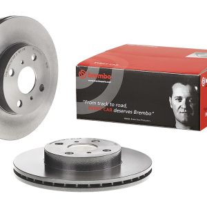 Brembo Brake Rotor, Vented, One Piece Design, Wheel Bolt Pattern 4 X 100 Millimeter – 09573611C02