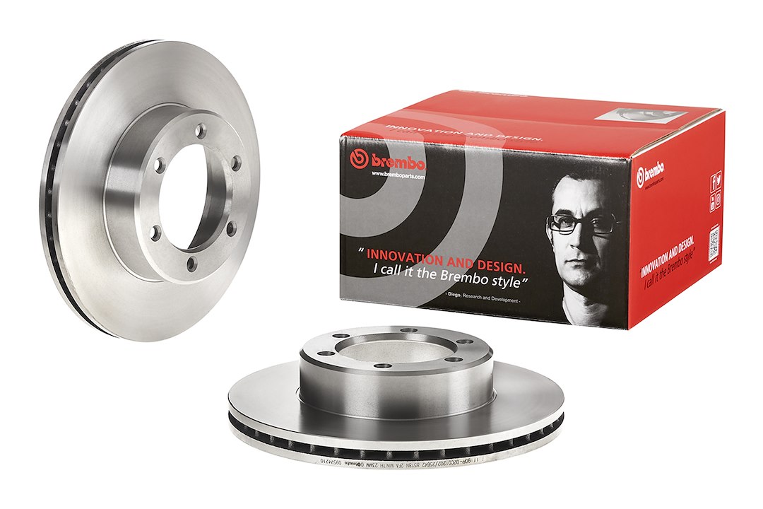 Brembo Brake Rotor, Vented, One Piece Design, Wheel Bolt Pattern 6 X 127 Millimeter – 09574210C02