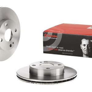 Brembo Brake Rotor, Vented, One Piece Design, Wheel Bolt Pattern 4 X 100 Millimeter – 09586914C02