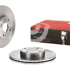 Brembo Brake Rotor, Vented, One Piece Design, Wheel Bolt Pattern 4 X 100 Millimeter – 09677114C02