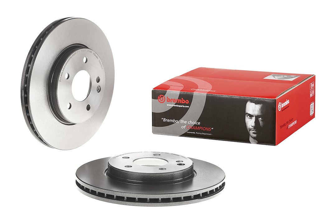 Brembo Brake Rotor, Vented, One Piece Design, Wheel Bolt Pattern 5 X 112 Millimeter – 09684511C02