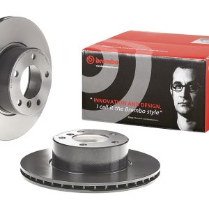 Brembo Brake Rotor, Vented, One Piece Design, Wheel Bolt Pattern 5 X 120 Millimeter – 09692411C02