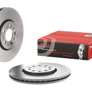 Brembo Brake Rotor, Vented, One Piece Design, Wheel Bolt Pattern 5 X 100 Millimeter – 09701021C02