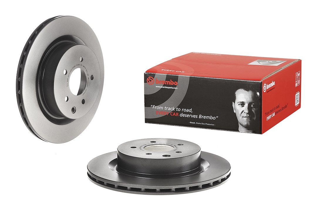 Brembo Brake Rotor, Vented, One Piece Design, Wheel Bolt Pattern 5 X 114.3 Millimeter – 09735621C02