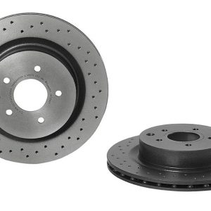 Brembo Brake Rotor, Xtra, Vented Cross Drilled, One Piece Design, Wheel Bolt Pattern 5 X 114.3 Millimeter – 0973562XC02
