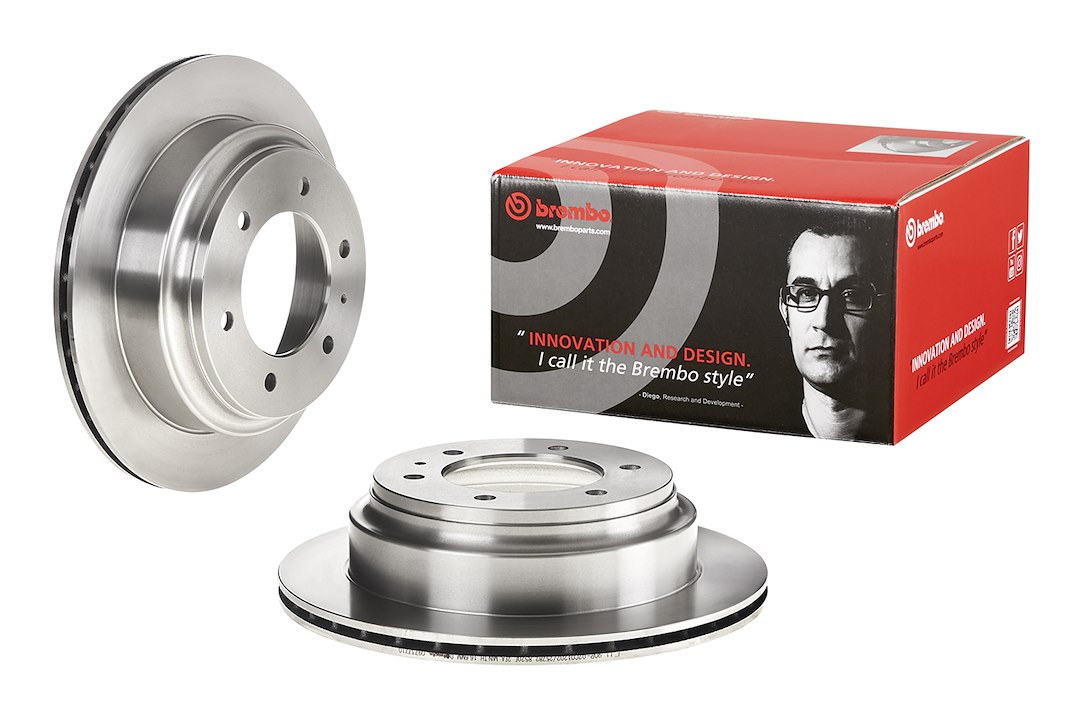 Brembo Brake Rotor, Vented, One Piece Design, Wheel Bolt Pattern 6 X 139.7 Millimeter – 09737710C02