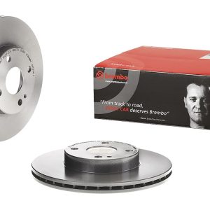 Brembo Brake Rotor, Vented, One Piece Design, Wheel Bolt Pattern 4 X 100 Millimeter – 09737911C02
