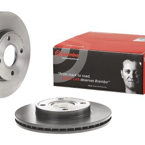 Brembo Brake Rotor, Vented, One Piece Design, Wheel Bolt Pattern 4 X 107.95 Millimeter – 09780611C02