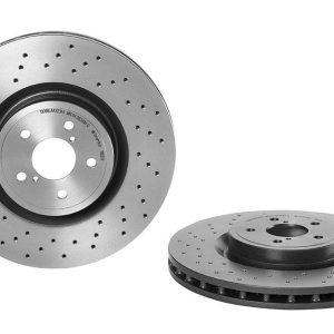 Brembo Brake Rotor, Xtra, Vented Cross Drilled, One Piece Design, Wheel Bolt Pattern 5 X 100 Millimeter – 0978121XC02