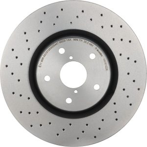 Brembo Brake Rotor, Xtra, Vented Cross Drilled, One Piece Design, Wheel Bolt Pattern 5 X 114.3 Millimeter – 0978122XC02