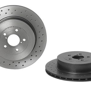 Brembo Brake Rotor, Xtra, Vented Cross Drilled, One Piece Design, Wheel Bolt Pattern 5 X 100 Millimeter – 0978131XC02