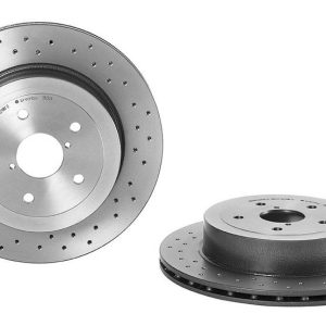 Brembo Brake Rotor, Xtra, Vented Cross Drilled, One Piece Design, Wheel Bolt Pattern 5 X 114.3 Millimeter – 0978132XC02