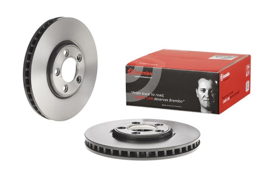 Brembo Brake Rotor, Vented, One Piece Design, Wheel Bolt Pattern 5 X 107.95 Millimeter – 09791011C02