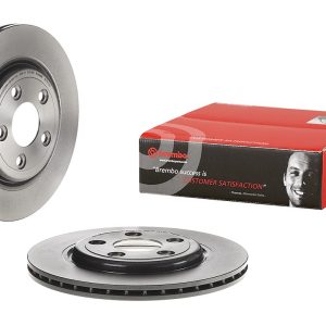 Brembo Brake Rotor, Vented, One Piece Design, Wheel Bolt Pattern 5 X 107.95 Millimeter – 09791121C02