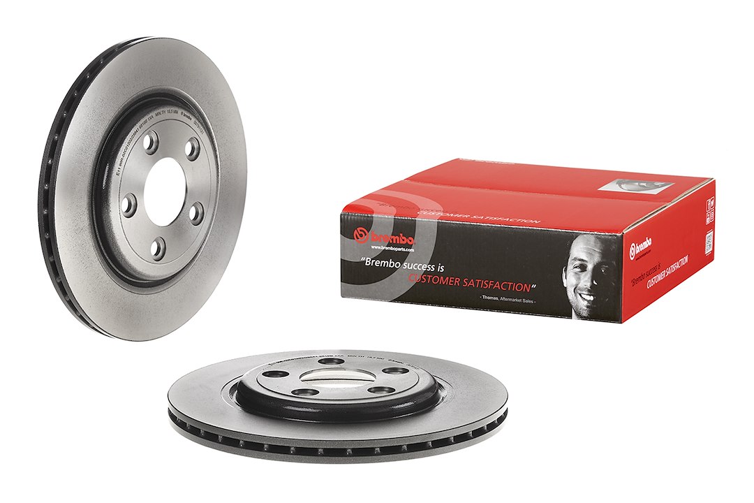 Brembo Brake Rotor, Vented, One Piece Design, Wheel Bolt Pattern 5 X 107.95 Millimeter – 09791121C02