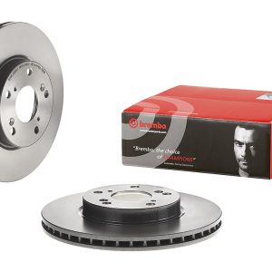 Brembo Brake Rotor, Vented, One Piece Design, Wheel Bolt Pattern 5 X 114.3 Millimeter – 09793211C02