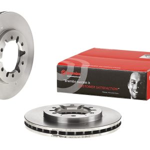 Brembo Brake Rotor, Vented, One Piece Design, Wheel Bolt Pattern 6 X 114.3 Millimeter – 09806614C02
