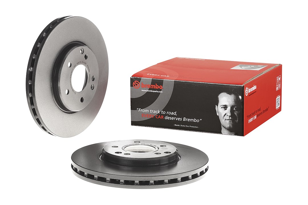 Brembo Brake Rotor, Vented, One Piece Design, Wheel Bolt Pattern 5 X 112 Millimeter – 09830421C02