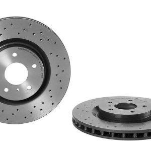 Brembo Brake Rotor, Xtra, Vented Cross Drilled, One Piece Design, Wheel Bolt Pattern 5 X 114.3 Millimeter – 0984851XC02