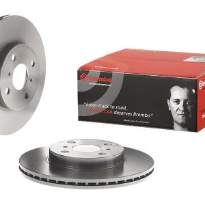 Brembo Brake Rotor, Vented, One Piece Design, Wheel Bolt Pattern 4 X 100 Millimeter – 09854511C02