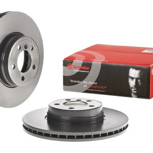 Brembo Brake Rotor, Vented, One Piece Design, Wheel Bolt Pattern 5 X 120 Millimeter – 09855521C02