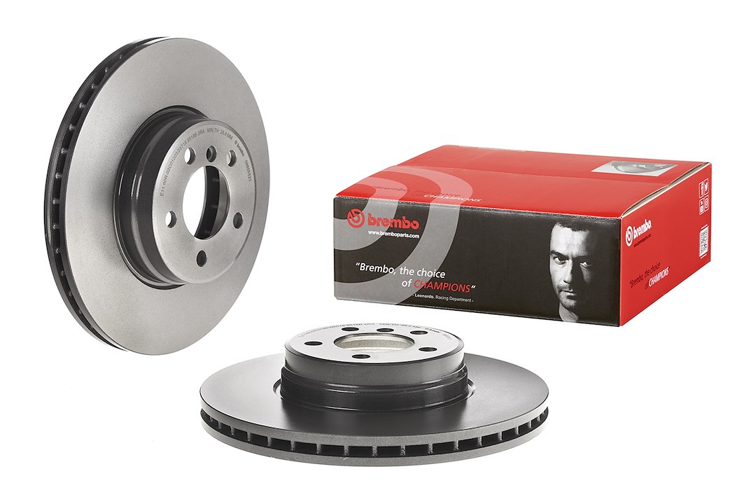 Brembo Brake Rotor, Vented, One Piece Design, Wheel Bolt Pattern 5 X 120 Millimeter – 09855521C02