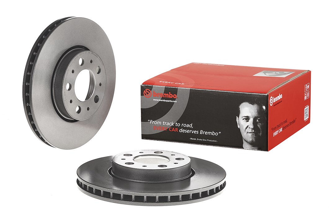 Brembo Brake Rotor, Vented, One Piece Design, Wheel Bolt Pattern 5 X 108 Millimeter – 09863311C02