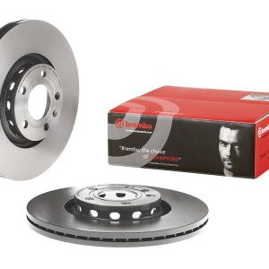 Brembo Brake Rotor, Vented, One Piece Design, Wheel Bolt Pattern 5 X 112 Millimeter – 09869011C02