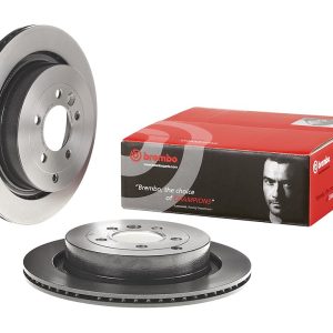 Brembo Brake Rotor, Vented, One Piece Design, Wheel Bolt Pattern 5 X 120 Millimeter – 09887631C02
