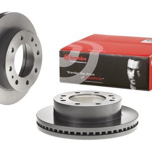 Brembo Brake Rotor, Vented, One Piece Design, Wheel Bolt Pattern 8 X 165.1 Millimeter – 09902211C02