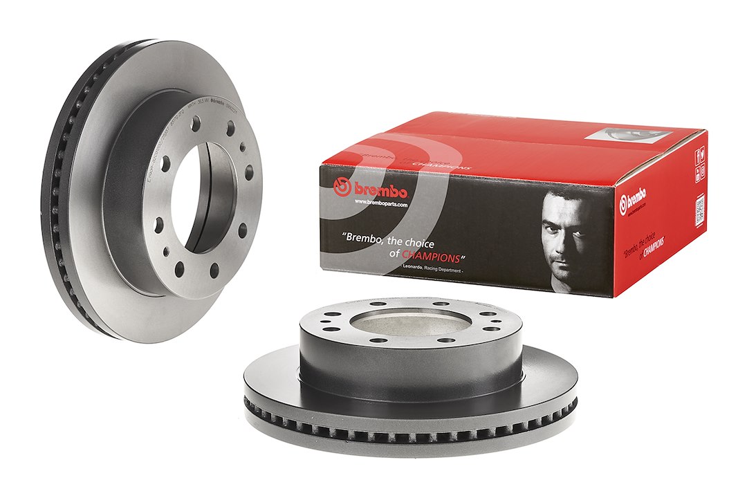 Brembo Brake Rotor, Vented, One Piece Design, Wheel Bolt Pattern 8 X 165.1 Millimeter – 09902211C02