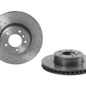 Brembo Brake Rotor, Xtra, Vented Cross Drilled, One Piece Design, Wheel Bolt Pattern 5 X 120 Millimeter – 0991721XC02