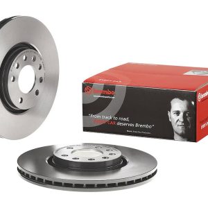 Brembo Brake Rotor, Vented, One Piece Design, Wheel Bolt Pattern 5 X 110 Millimeter – 09936911C02