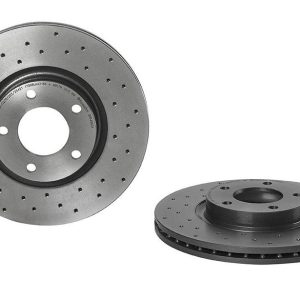 Brembo Brake Rotor, Xtra, Vented Cross Drilled, One Piece Design, Wheel Bolt Pattern 5 X 114.3 Millimeter – 0994682XC02