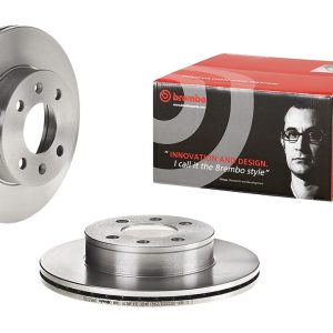 Brembo Brake Rotor, Vented, One Piece Design, Wheel Bolt Pattern 4 X 100 Millimeter – 09953720C02
