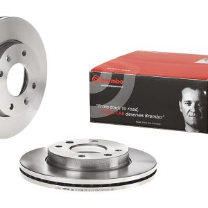 Brembo Brake Rotor, Vented, One Piece Design, Wheel Bolt Pattern 4 X 114.3 Millimeter – 09955520C02
